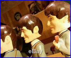 Vintage 1964 CarMascot Beatles Bobble heads