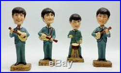 Vintage 1964 Car Mascots Inc The Beatles Bobb'n Head Bobblehead 8 Dolls