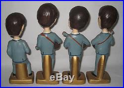 Vintage 1964 Car Mascots The Beatles Nodder Bobble Heads 8 Irtz Collection HL54