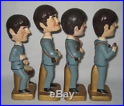 Vintage 1964 Car Mascots The Beatles Nodder Bobble Heads 8 Irtz Collection HL54