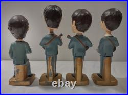 Vintage 1964 limit edition Beatles bobbleheads Car Mascot Set. All members. 8