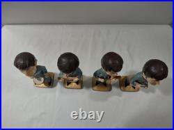 Vintage 1964 limit edition Beatles bobbleheads Car Mascot Set. All members. 8