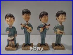 Vintage 1964 limit edition Beatles bobbleheads Car Mascot Set. All members. 8