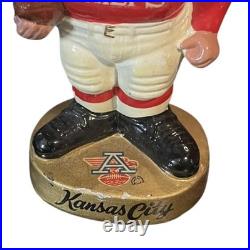 Vintage 1965 Kansas City Chiefs AFL Ear Pad Football Bobblehead Nodder Early