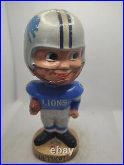 Vintage 1965 NFL Detroit Lions Bobblehead Nodder Japan All Original