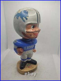Vintage 1965 NFL Detroit Lions Bobblehead Nodder Japan All Original