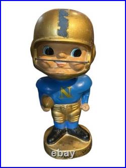 Vintage 1965 Navy Naval Academy Ear Pad Football Bobblehead Nodder Early