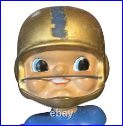 Vintage 1965 Navy Naval Academy Ear Pad Football Bobblehead Nodder Early