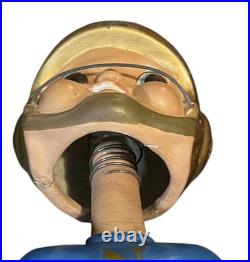 Vintage 1965 Navy Naval Academy Ear Pad Football Bobblehead Nodder Early