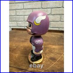 Vintage 1965 Toes Up Gold Base Minnesota Vikings Nodder Bobble Head