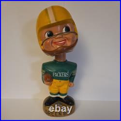 Vintage 1967 Green Bay Packers Bobble Head Gold Base Japan