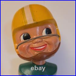 Vintage 1967 Green Bay Packers Bobble Head Gold Base Japan
