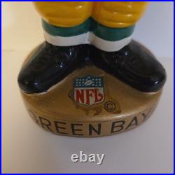 Vintage 1967 Green Bay Packers Bobble Head Gold Base Japan