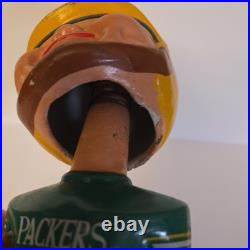 Vintage 1967 Green Bay Packers Bobble Head Gold Base Japan
