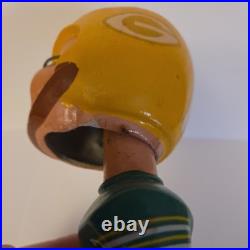 Vintage 1967 Green Bay Packers Bobble Head Gold Base Japan