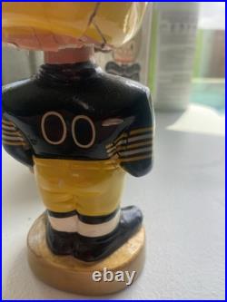 Vintage 1967 Green Bay Packers Bobble Head Nodder Gold Base Sports Original Box