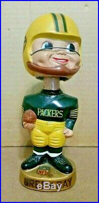 Vintage 1967 Green Bay Packers NFL Bobble Head Doll Nodder Made in Japan Starr