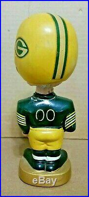 Vintage 1967 Green Bay Packers NFL Bobble Head Doll Nodder Made in Japan Starr