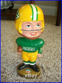Vintage 1967 Green Bay Packers Real Face Bobblehead Great Condition