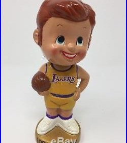 Vintage 1967 Los Angeles Lakers Bobbing Head Nodder Doll Near Mint Nice