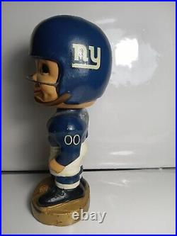 Vintage 1967 New York Giants Football Gold Base Bobblehead Japanex Cond