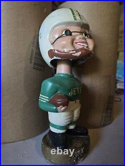 Vintage 1967 New York Jets Bobblehead Nodder NFL Memorabilia 7.5 Inch Vintage 1967 New York Jets Bobblehead Nodder NFL Memorabilia 7.5 Inch
