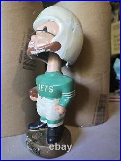 Vintage 1967 New York Jets Bobblehead Nodder NFL Memorabilia 7.5 Inch Vintage 1967 New York Jets Bobblehead Nodder NFL Memorabilia 7.5 Inch