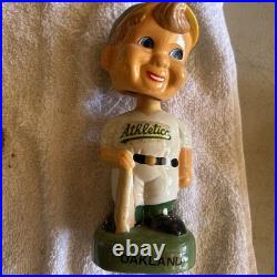 Vintage 1967 Oakland A's BobbleHead Made In Japan With Damage And 88 Nodder