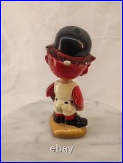 Vintage 1967 St Louis Cardinals Fred Bird Bobblehead Paper Mache Paint Chips