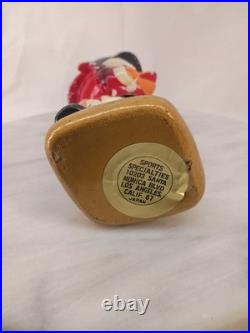 Vintage 1967 St Louis Cardinals Fred Bird Bobblehead Paper Mache Paint Chips