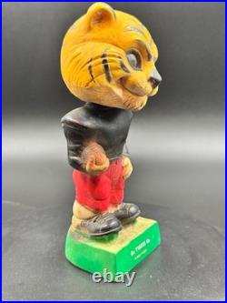 Vintage 1968 Moro Inc. Tiger Football Mascot Bobblehead