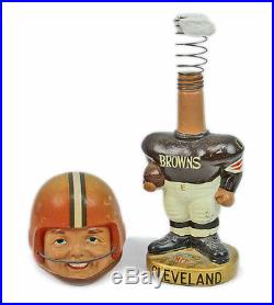 Vintage 1968 NFL Football Cleveland Browns Gold Base Bobble Head Nodder Doll Vintage 1968 NFL Football Cleveland Browns Gold Base Bobble Head Nodder Doll