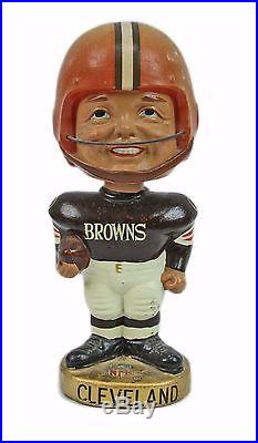 Vintage 1968 NFL Football Cleveland Browns Gold Base Bobble Head Nodder Doll Vintage 1968 NFL Football Cleveland Browns Gold Base Bobble Head Nodder Doll
