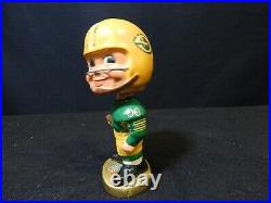 Vintage 1968 NFL Green Bay Packers Football Nodder Bobble Head 7 Made In Japan