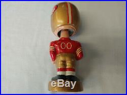 Vintage 1968 NFL San Francisco 49ers Gold Base Bobblehead In Box Japan
