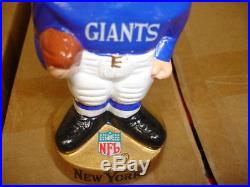 Vintage 1968 NY Giants Football Nodder Bobbin Head Gold Base EX-MT/NM