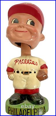 Vintage 1968 Phila Phillies Nodder Bobblehead from Japan- Lime Base In Box RARE