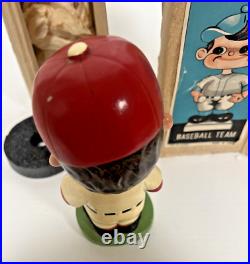 Vintage 1968 Phila Phillies Nodder Bobblehead from Japan- Lime Base In Box RARE