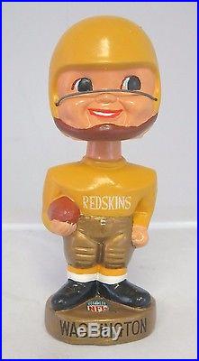 Vintage 1968 Washington Redskins Bobble Head Yellow Jersey Variation Nodder