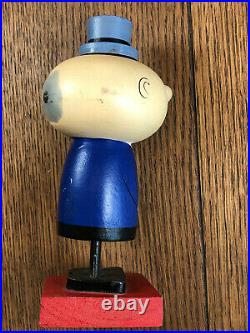 Vintage 1970's Canada Dry advertising Pedrito Wooden Bobblehead Figure Sign