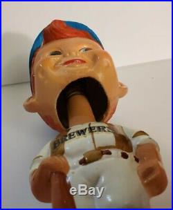 Vintage 1970's Milwaukee Brewers Bobblehead with ORIGINAL BOX Great Condition