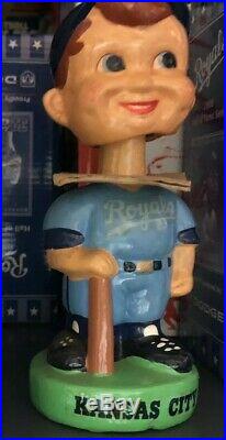 Vintage 1970s Kansas City Royals Bobble Head New And In Mint Condition With Box