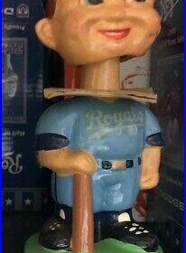 Vintage 1970s Kansas City Royals Bobble Head New And In Mint Condition With Box