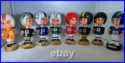 Vintage 1970s LOT OF 8 NFL Mascot Bobblehead Nodder