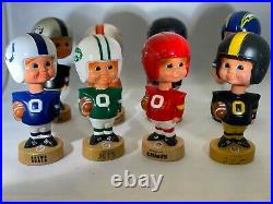 Vintage 1970s LOT OF 8 NFL Mascot Bobblehead Nodder