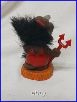 Vintage 1970s Russ Berrie & Co Devil Troll Bobble Head Nodder Factory Error RARE