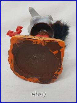 Vintage 1970s Russ Berrie & Co Devil Troll Bobble Head Nodder Factory Error RARE