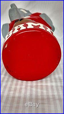 Vintage 1975 Alabama Crimson Tide Big Al Mascot Ceramic Decanter 28-0 Iron Bowl