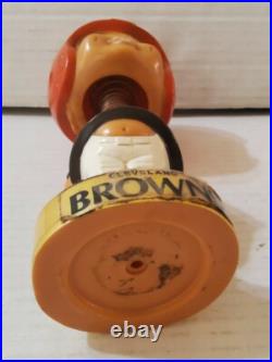 Vintage 1975 Cleveland Browns Bobble Head Realistic Face Head Nodder 7.5'' Ohio