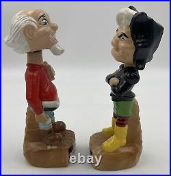 Vintage 1975 Granny and Pappy Dogpatch USA Bobble heads